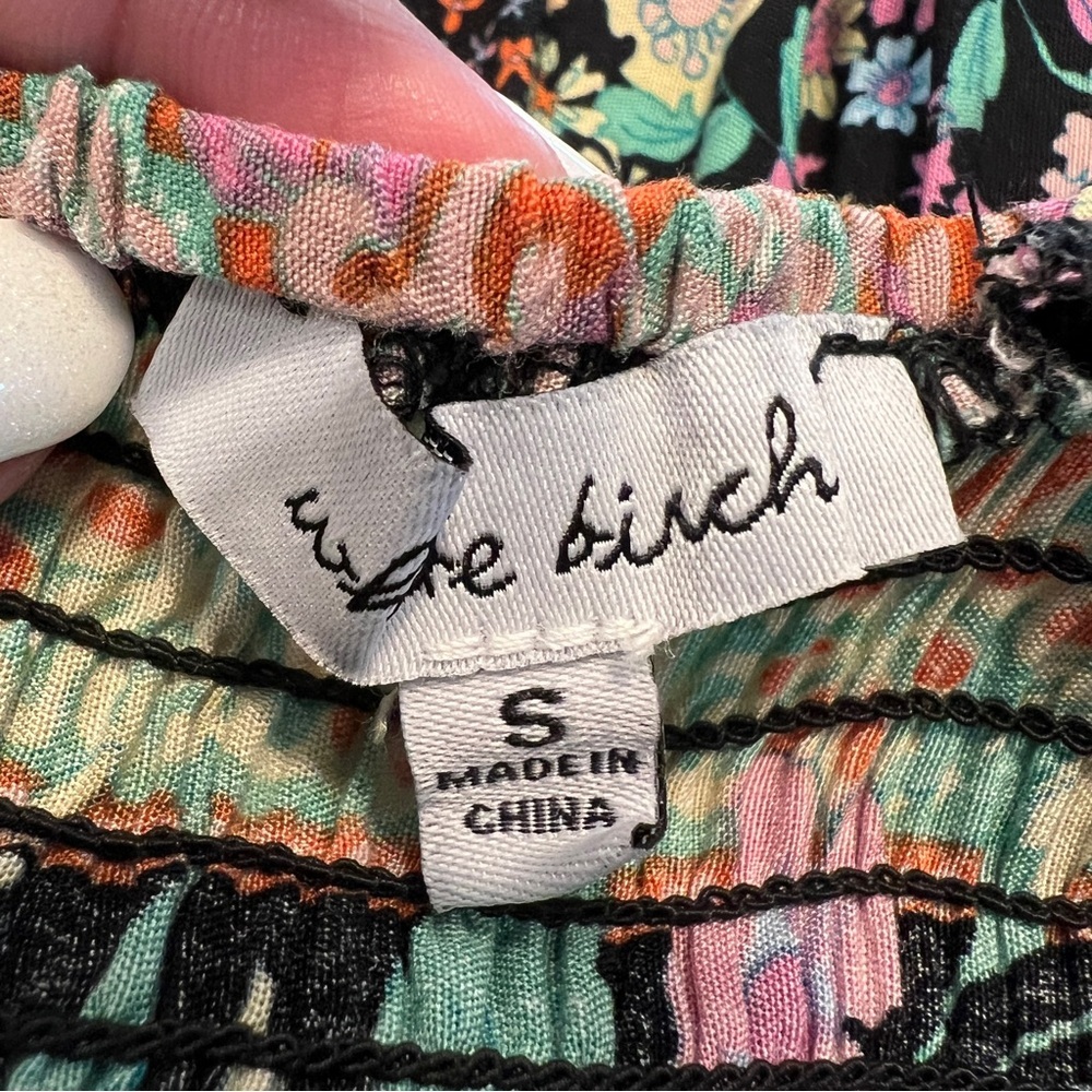 Black Floral Dress - Size Small - Picture 12 of 17